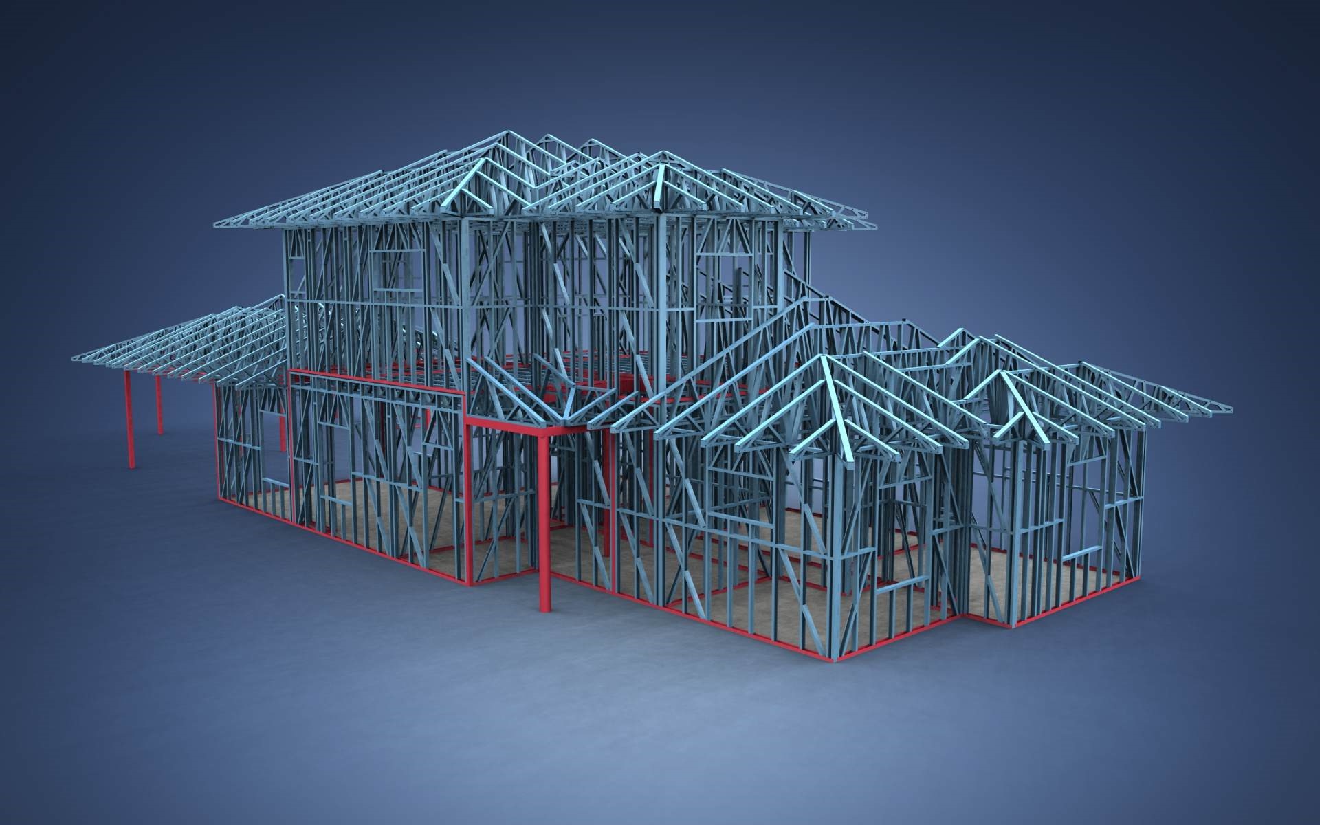 Heavy structural steel fabrication